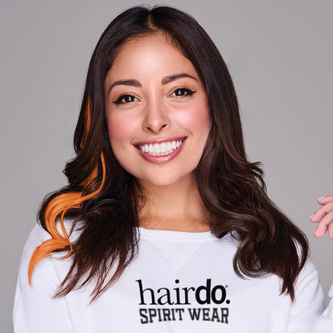 Hairdo Black and Orange Clip-In Wavy Hair Extension 2 Pack